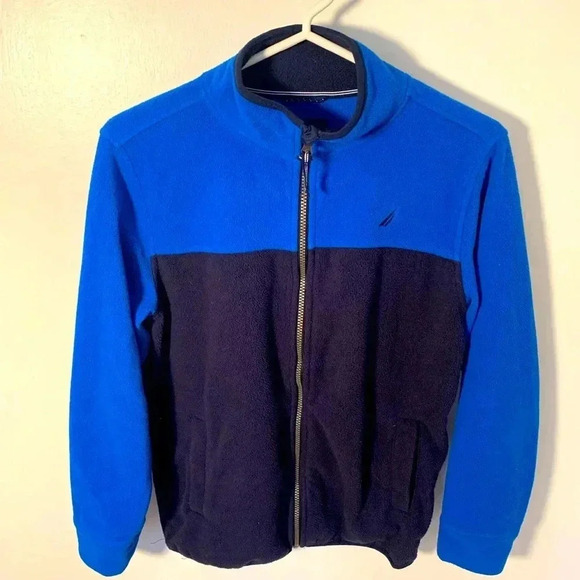 Nautica Other - Nautica Boy’s Medium Lapis Blue Full Zip Fleece Jacket Size US L 14/16 Regular